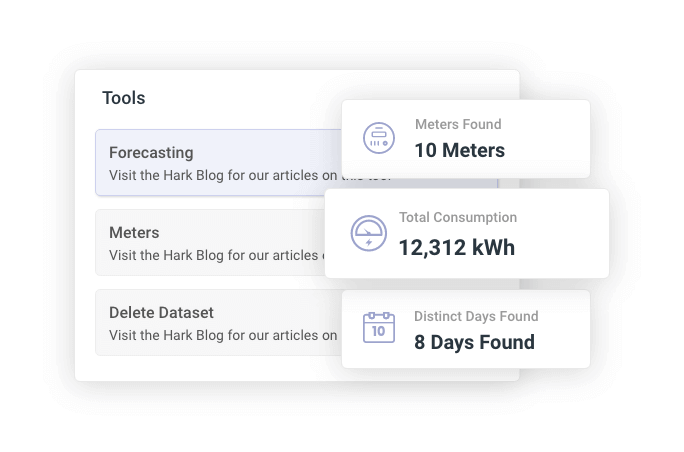 Elements of the Energy Module within the Hark Platform