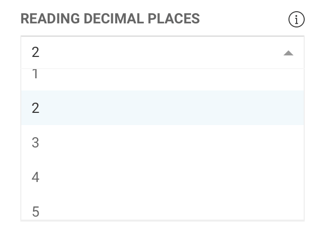 Configuring the number of decimal places within the Hark Platform
