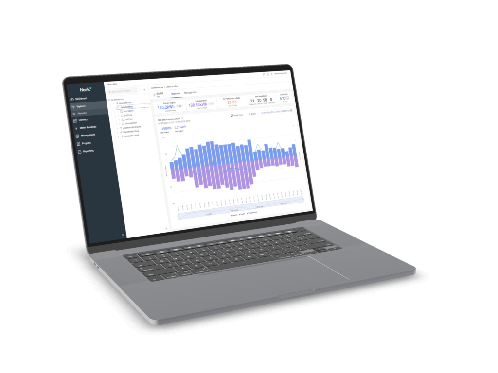 Energy Management Software Laptop Mockup