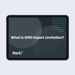 Hark Resource – What is G100 Export Limitation_ Title Image