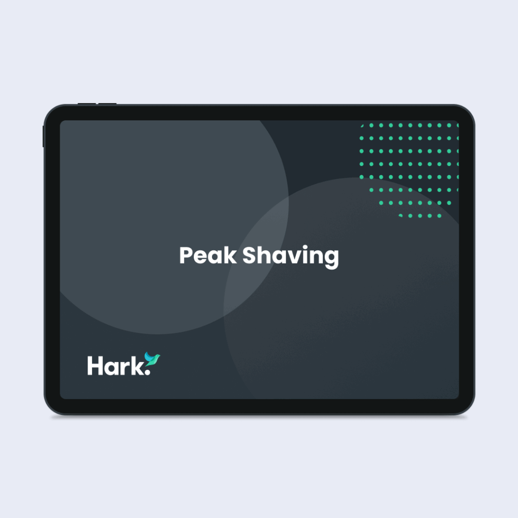 Peak Shaving with Energy Optimisation Software