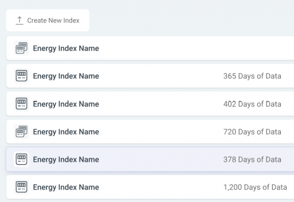 Energy index